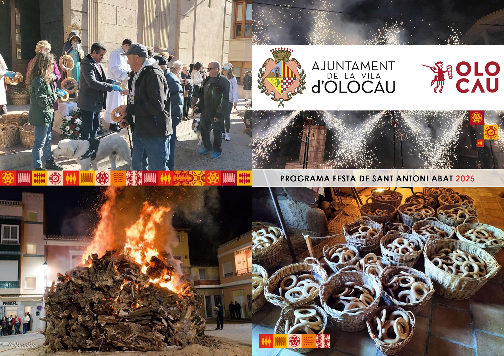 Solemne Missa i benedicció dels rotllos (Programa de les Festes en honor a Sant Antoni Abat)